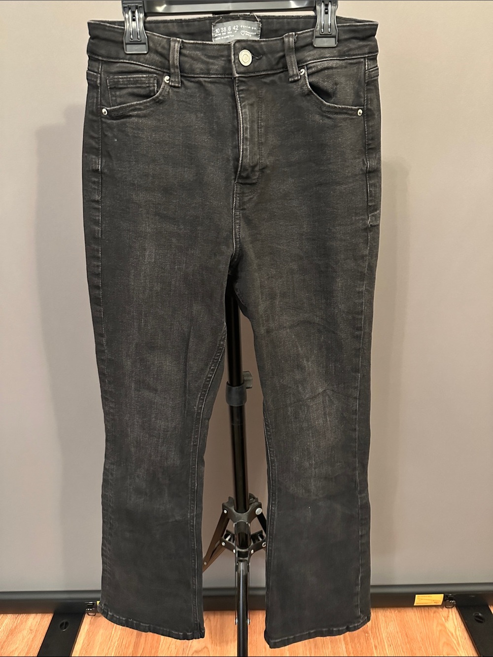 Primark Faded Black Straight-Leg Jeans
